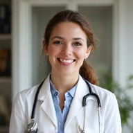 Professional headshot of an approachable female nutritionist with a friendly smile.