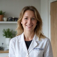 Professional headshot of a friendly female nutritionist with a warm smile.