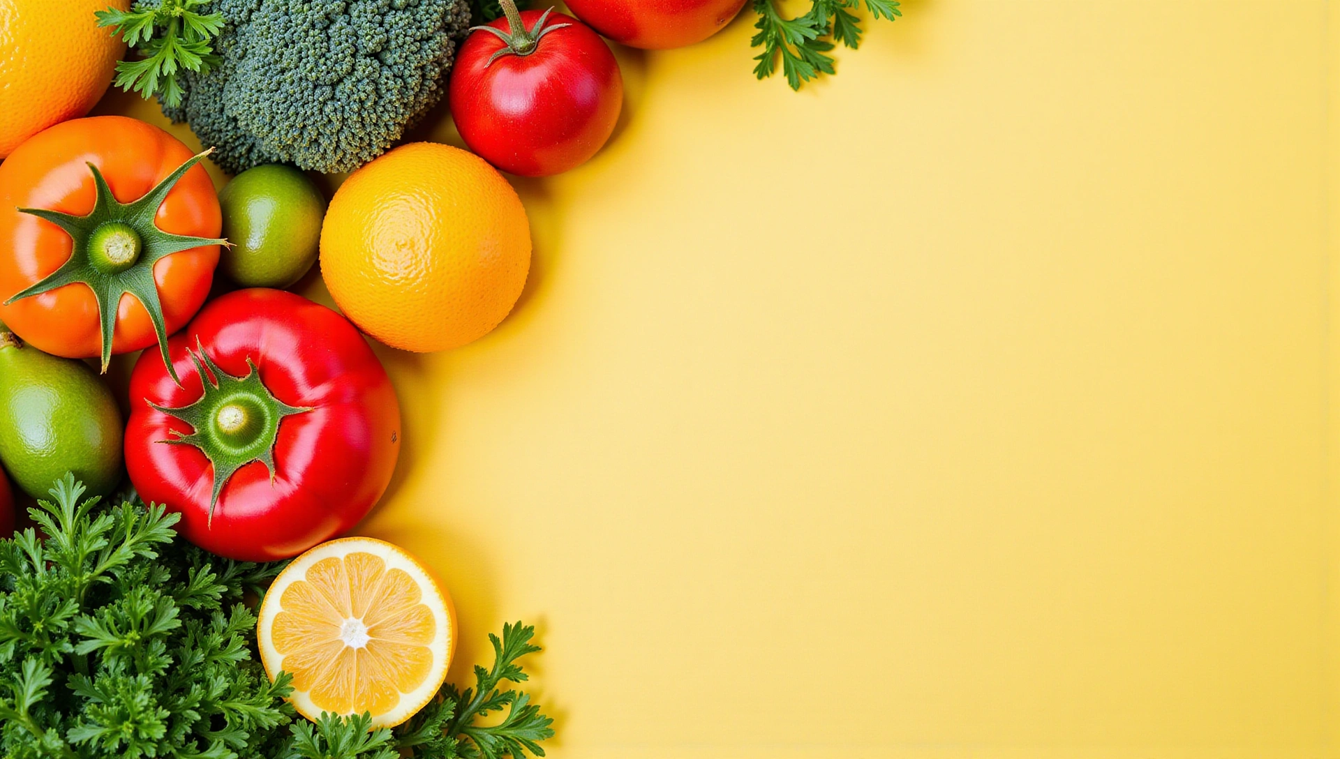 Banner image depicting healthy lifestyle and fresh food