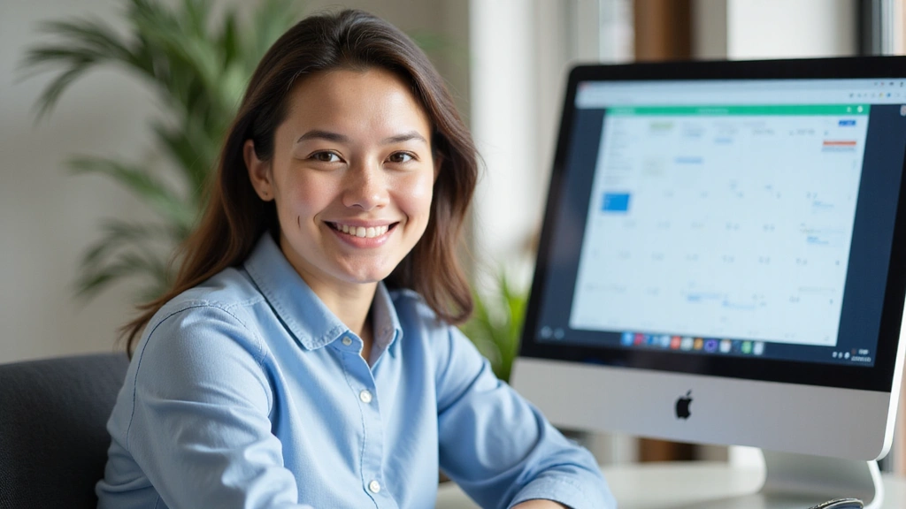 A person on a video call with a calendar in the background, symbolizing online consultation booking.